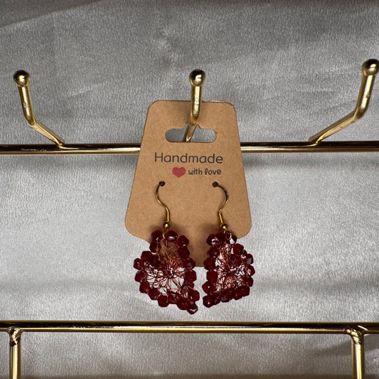 Brinco coração vermelho - Pequeno